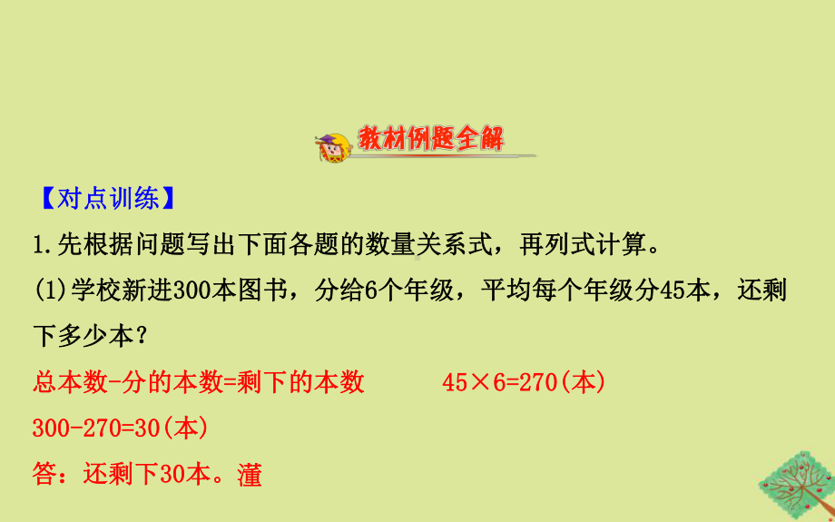 2020版三年级数学下册三解决问题的策略3.1用“分析法”的策略解决问题课件苏教版.ppt_第2页