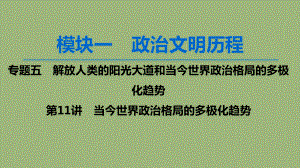 2020版高考历史一轮复习当今世界政治格局的多极化趋势课件人民版.ppt