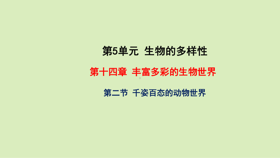 14.2-千姿百态的动物世界-课件-2020年秋苏教版八年级上册生物(共41张PPT).pptx_第1页