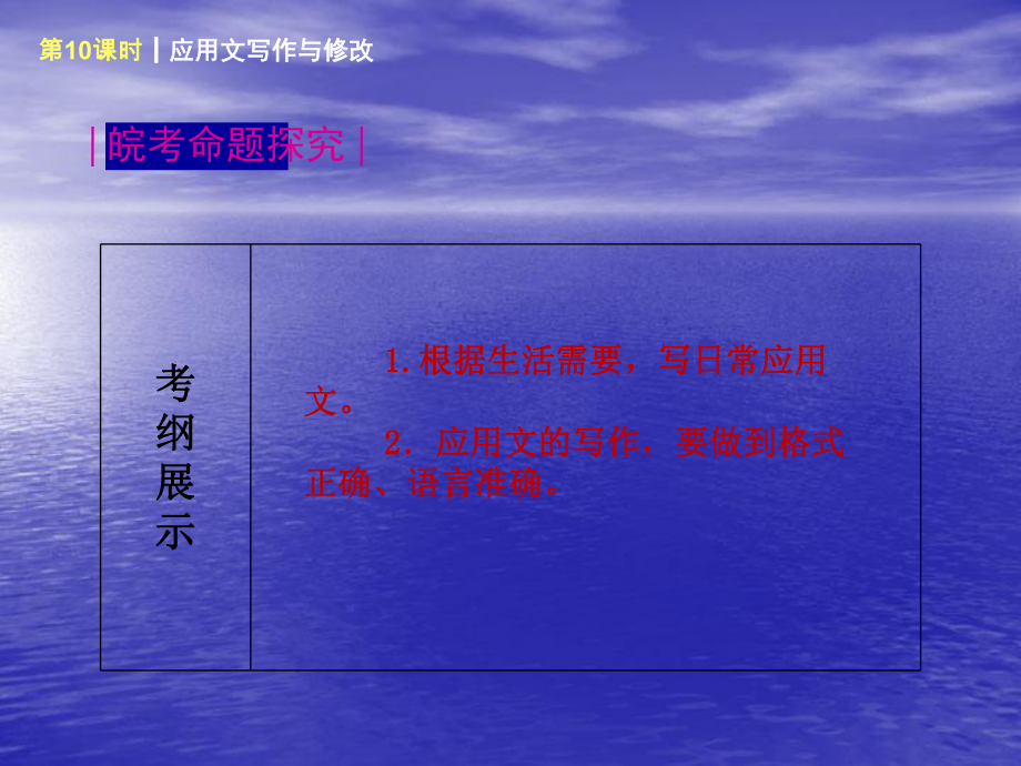 中考应用文写作和修改专题训练PPT讲稿课件.ppt_第2页