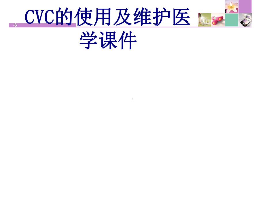 CVC的使用及维护PPT培训课件.ppt_第1页