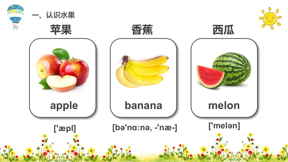 PPT模板：常用英语单词教育教学培训课件.pptx_第3页