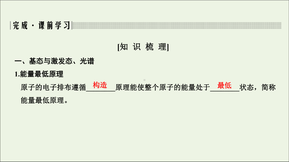 2020年高中化学第1章第一节第2课时能量最低原理、基态与激发态、光谱电子云与原子轨道课件新人教版选修3.ppt_第3页