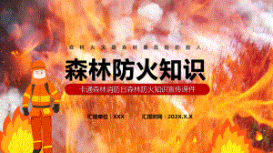 简约卡通风森林消防日知识宣讲主题教育班会演示（PPT模板）.pptx