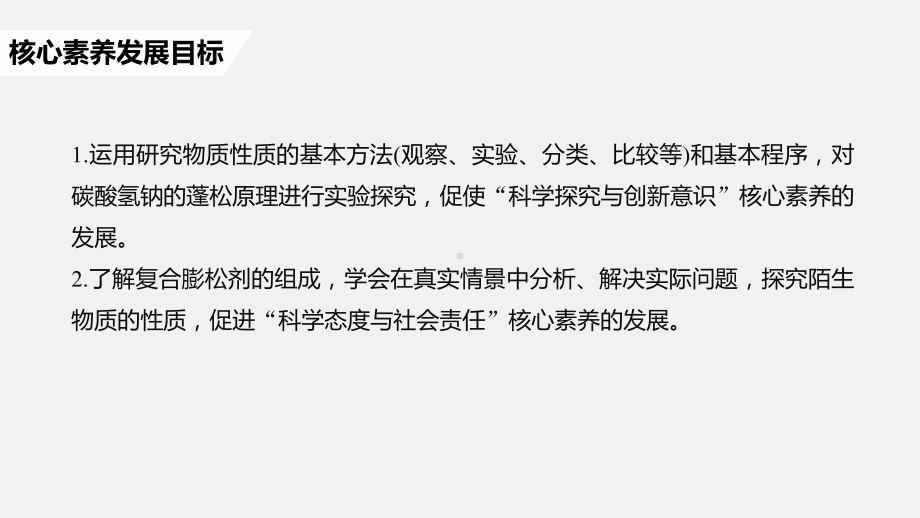 （2019）新鲁科版高中化学必修第一册2：微项目　探秘膨松剂ppt课件.pptx_第2页