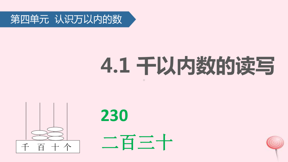 二年级数学下册四认识万以内的数(千以内数的读写)课件苏教版.pptx_第1页