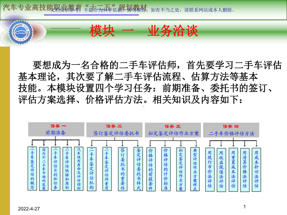 二手车评估专业知识课件.ppt_第1页