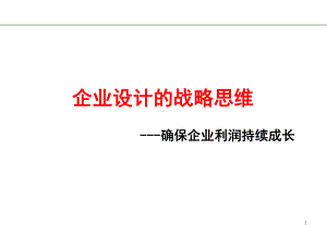 创业协会主题培训：《企业设计的战略思维》课件.pptx