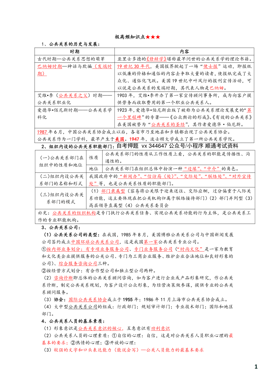 自考00182公共关系学密训高频考点汇总.pdf_第2页