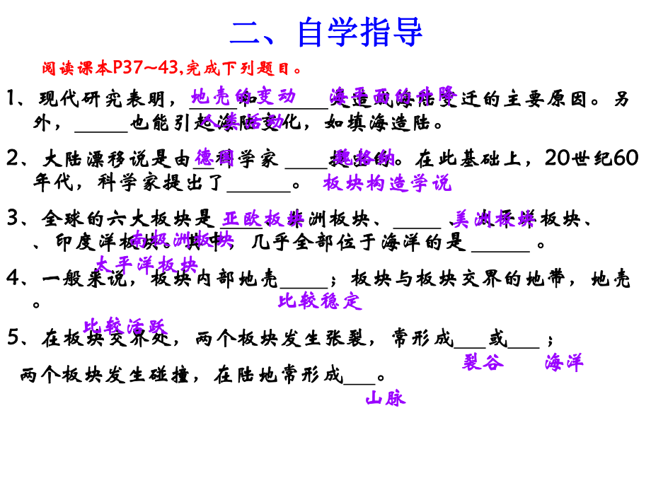 人教版七年级上册第二章-第二节-海陆变迁(共21张PPT)课件.ppt_第3页