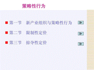 产业经济学第4章策略性行为课件.pptx
