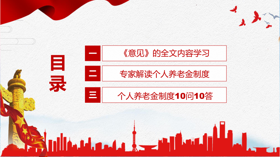 大力改革个人养老金制度及专家解读《关于推动个人养老金发展的意见》全文内容动态PPT课件.pptx_第3页