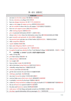 自考00015英语（二）密训高频考点重点汇总.pdf