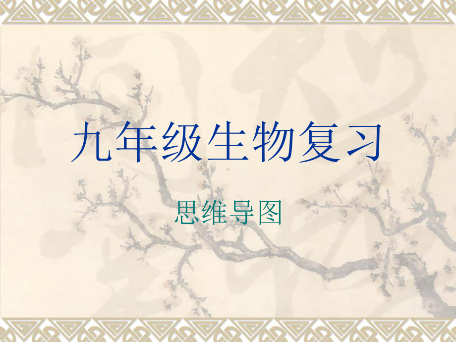 九年级生物复习(思维导图)课件.ppt_第1页