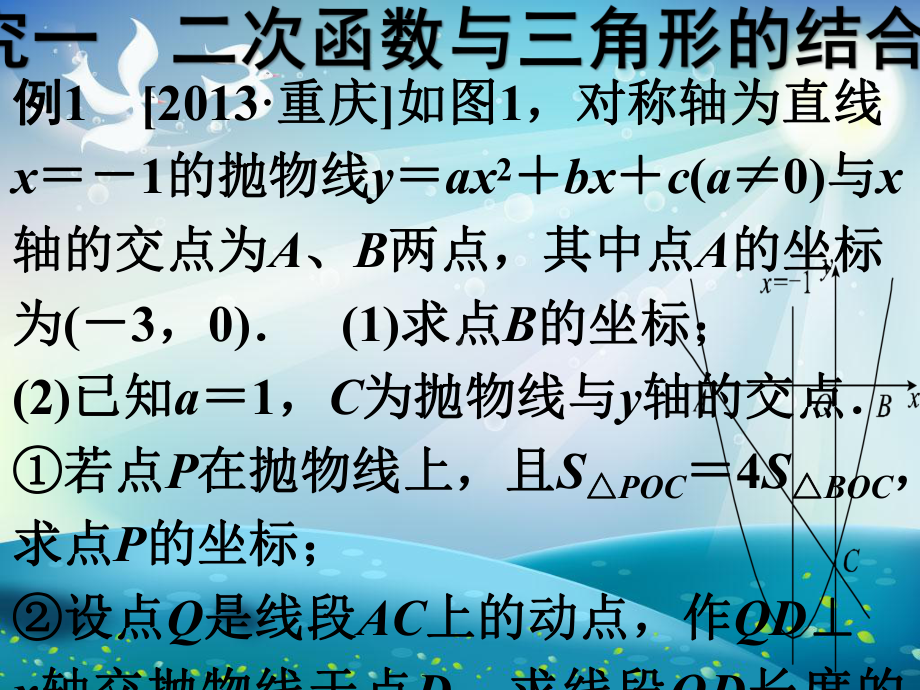 二次函数与几何综合类存在性问题课件.ppt_第2页