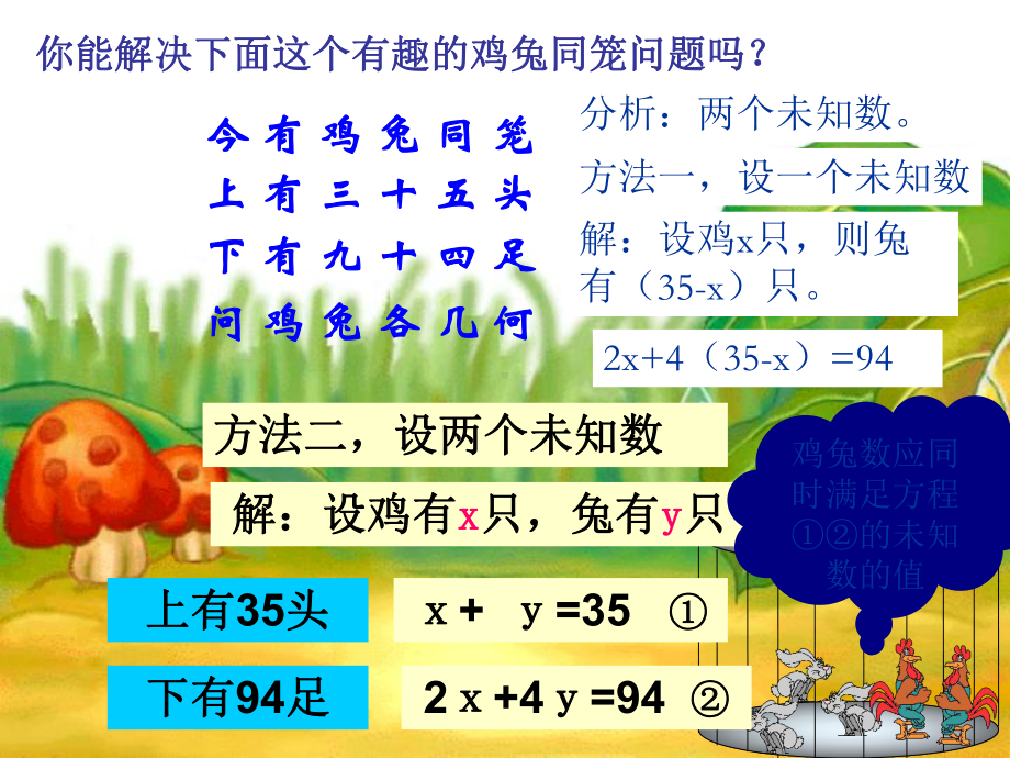 冀教版数学七年级下册6.1《二元一次方程组》-课件(共26张PPT).ppt_第3页