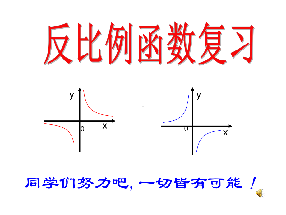 人教版九年级下册数学反比例函数复习课件.pptx_第1页