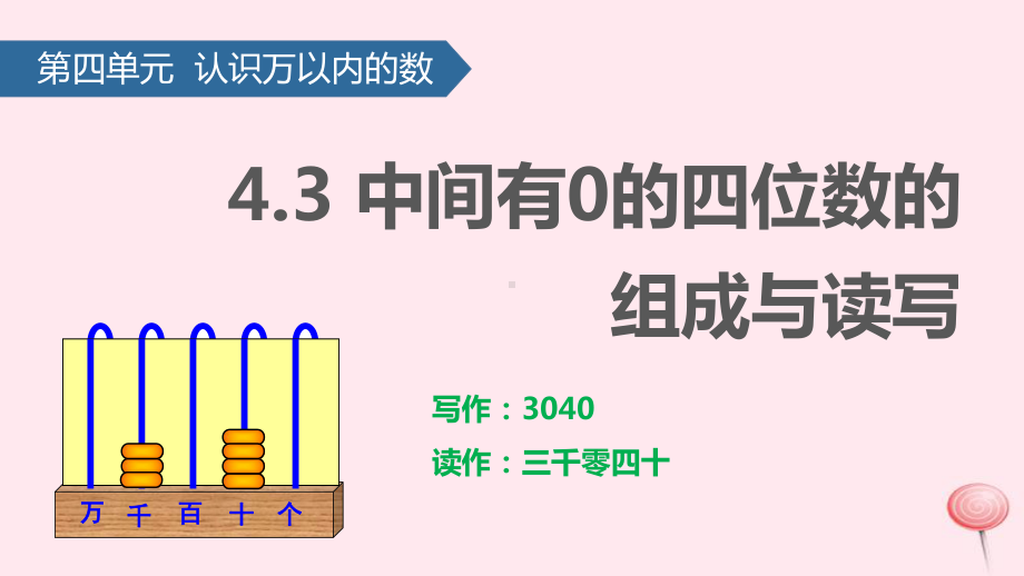 二年级数学下册四认识万以内的数(中间有0的四位数的组成与读写)课件苏教版.pptx_第1页