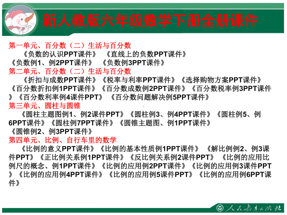 人教版六年级数学下册全册课件(完整).ppt_第1页