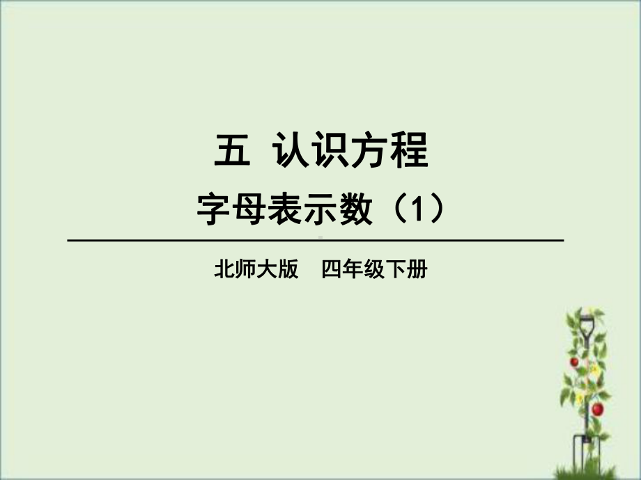 北师大版四年级数学下册第五单元教学课件.pptx_第1页