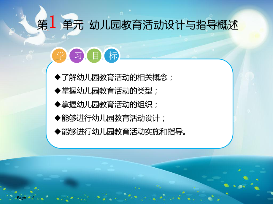 幼儿园教育活动设计与指导课件.ppt_第1页