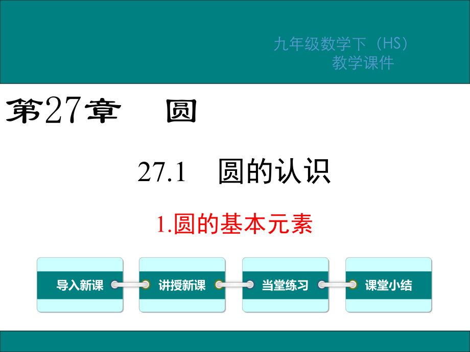 华师版九年级数学下册第27章圆PPT教学课件1.ppt_第1页
