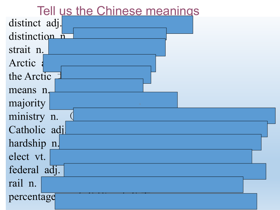 人教版新课标选修八unit1-单词识记高二英语人教版选修八unit1-vocabulary课件(49ppt).ppt_第3页