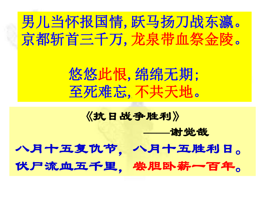 人民版高中历史必修一2.3《伟大的抗日战争》经典课件(共45页).ppt_第1页