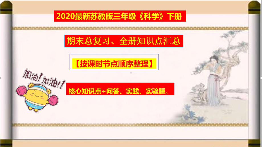 （2020新版）苏教版三年级下册科学期末总复习-知识点考点（必背课件）.pptx_第1页