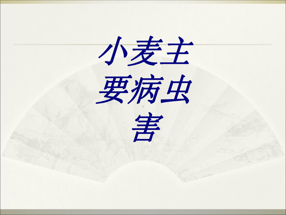 小麦主要病虫害PPT培训课件.ppt_第1页