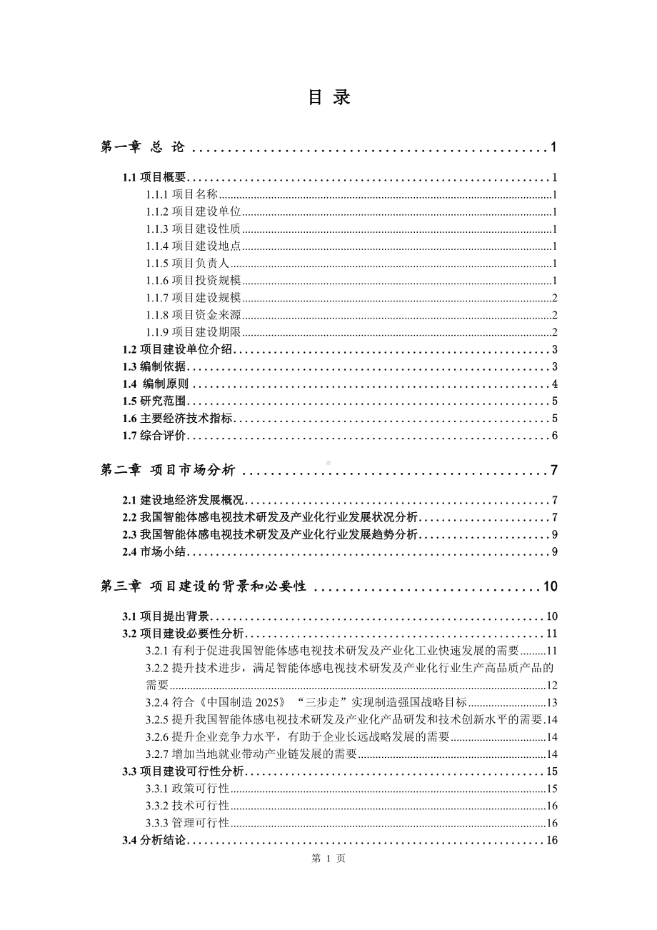 智能体感电视技术研发及产业化生产项目可行性研究报告申请报告案例.doc_第2页