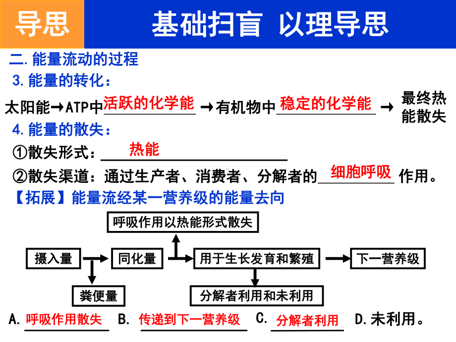 人教版高中生物必修三第5章第2节-生态系统的能量流动-课件(共14张PPT).pptx_第3页