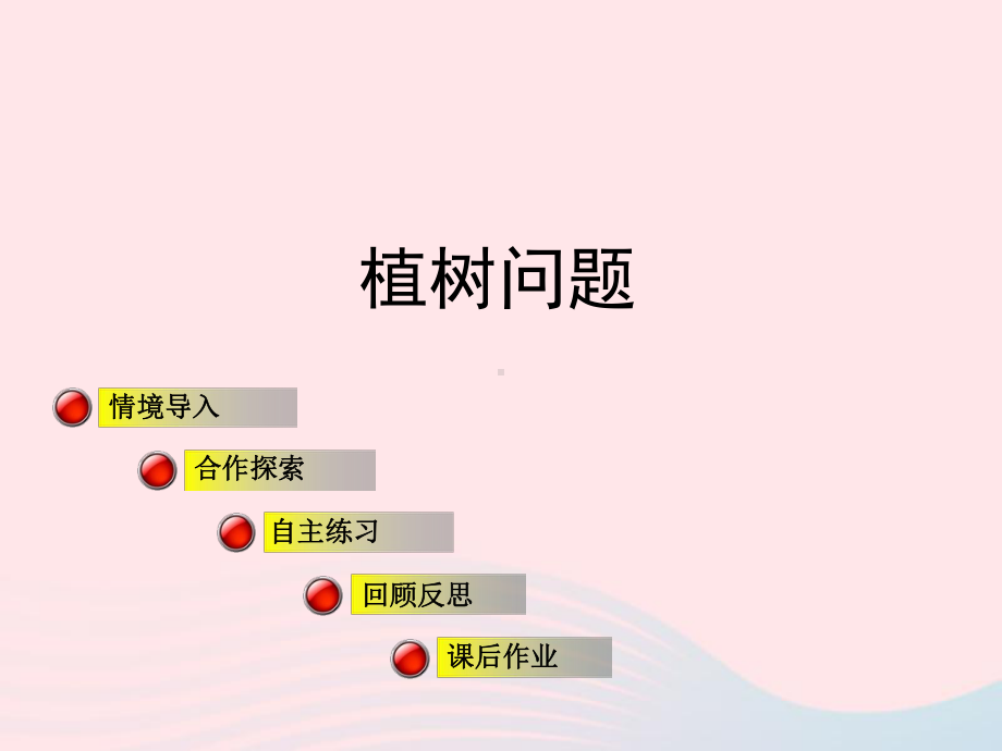 四年级数学上册智慧广场《植树问题》课件青岛版.ppt_第1页