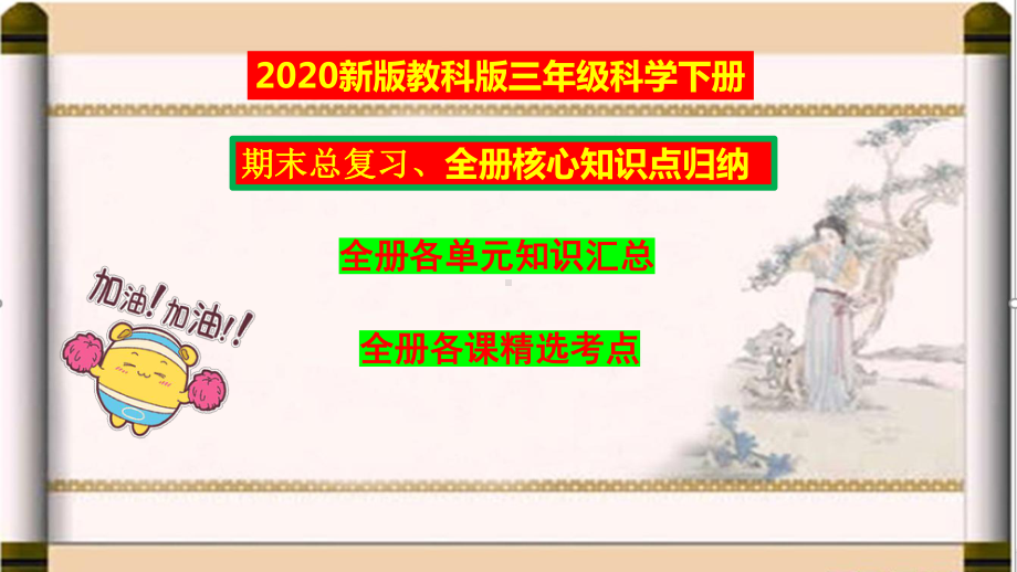 （2020新教材）教科版三年级《科学》下册知识点汇总-期末总复习（必背课件）.pptx_第1页