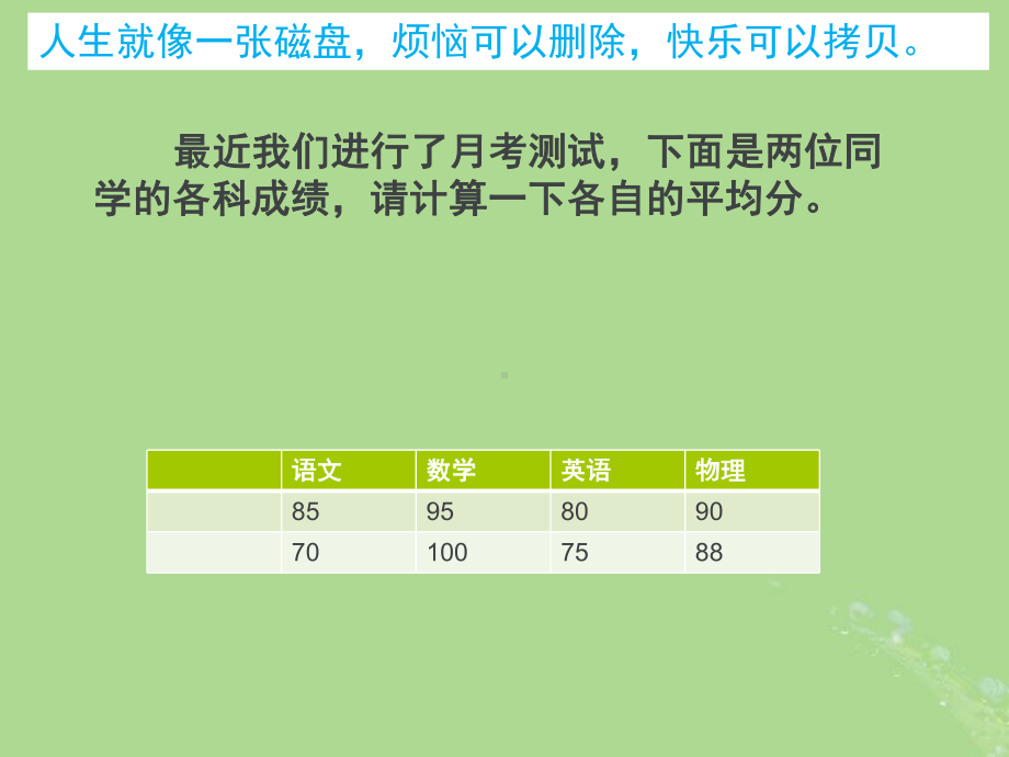 八年级数学下册第二十章数据的分析20.1数据的集中趋势20.1.1平均数(1)课件1(新版)新人教版.pptx_第2页