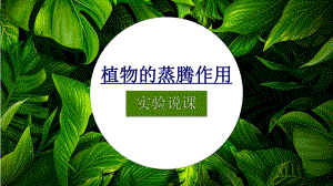 《植物的蒸腾作用》说课课件(全国获奖实验说课案例).pptx