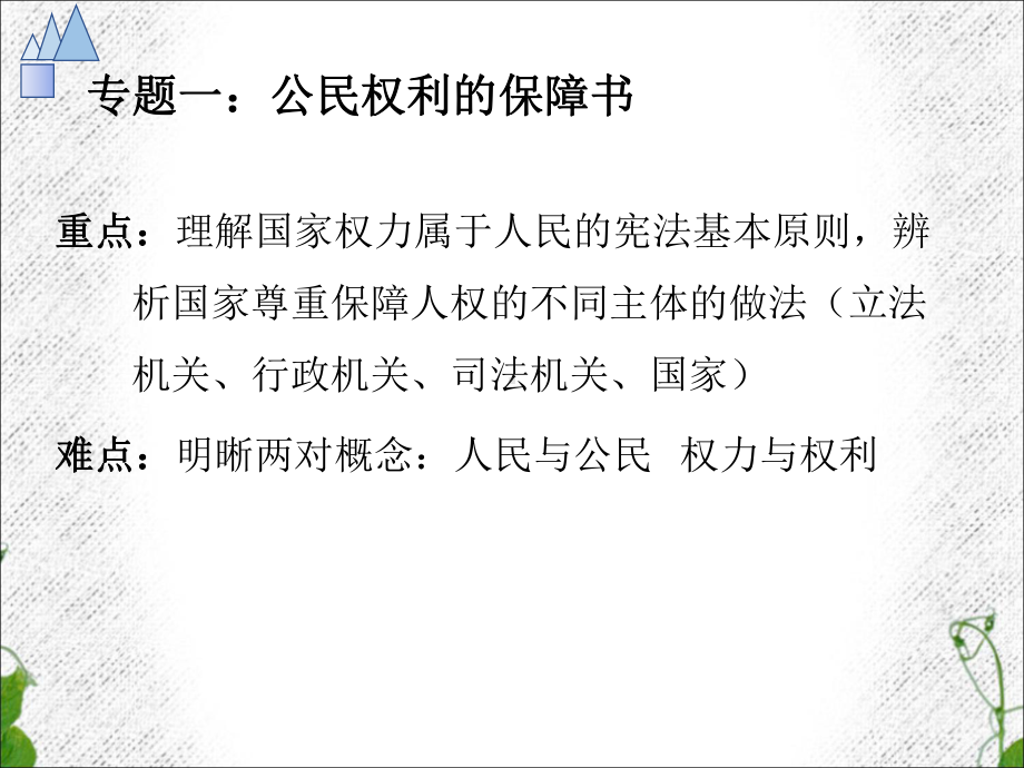 人教部编版道德与法治八年级下册第一单元坚持宪法至上复习课件(共16张PPT).ppt_第3页