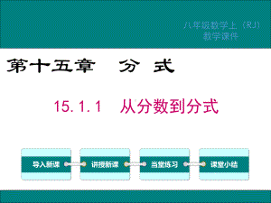 人教版八年级数学上册第15章分式PPT教学课件.ppt