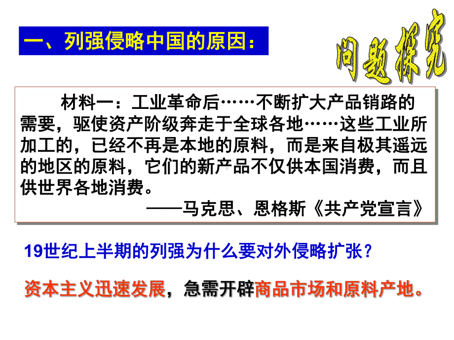 人民版高中历史必修一2.1《列强入侵与民族危机》优质教学课件(27张)(共27张PPT).ppt_第3页