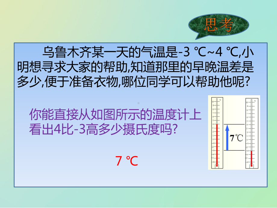 北师大版七年级上册课件：《有理数的减法》.pptx_第2页