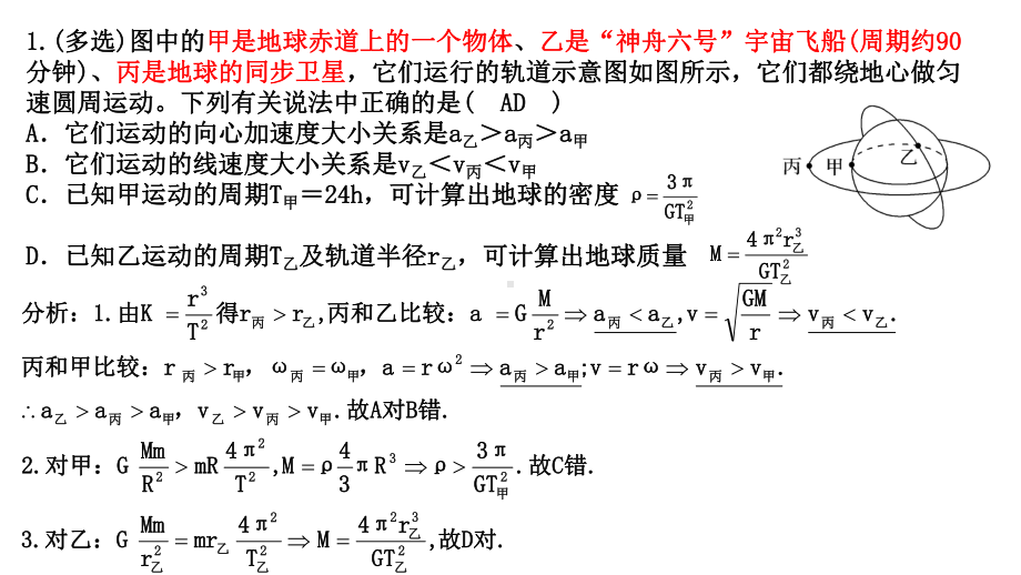 一轮-天体运动中变轨、对接、追及相遇问题课件.ppt_第3页