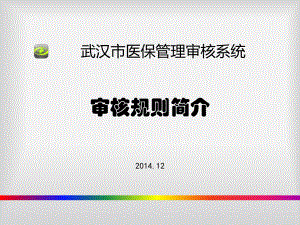 医保审核规则说明-(1)课件.ppt