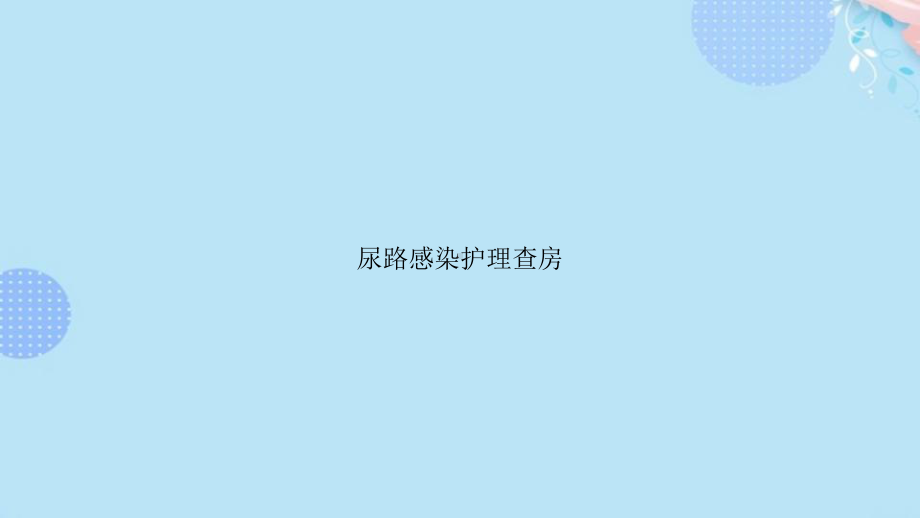 尿路感染护理查房完整版PPT课件.pptx_第1页