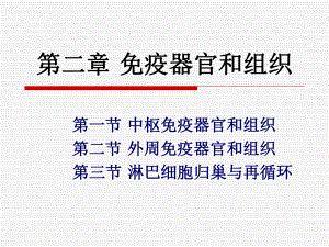 免疫器官和组织课件.ppt