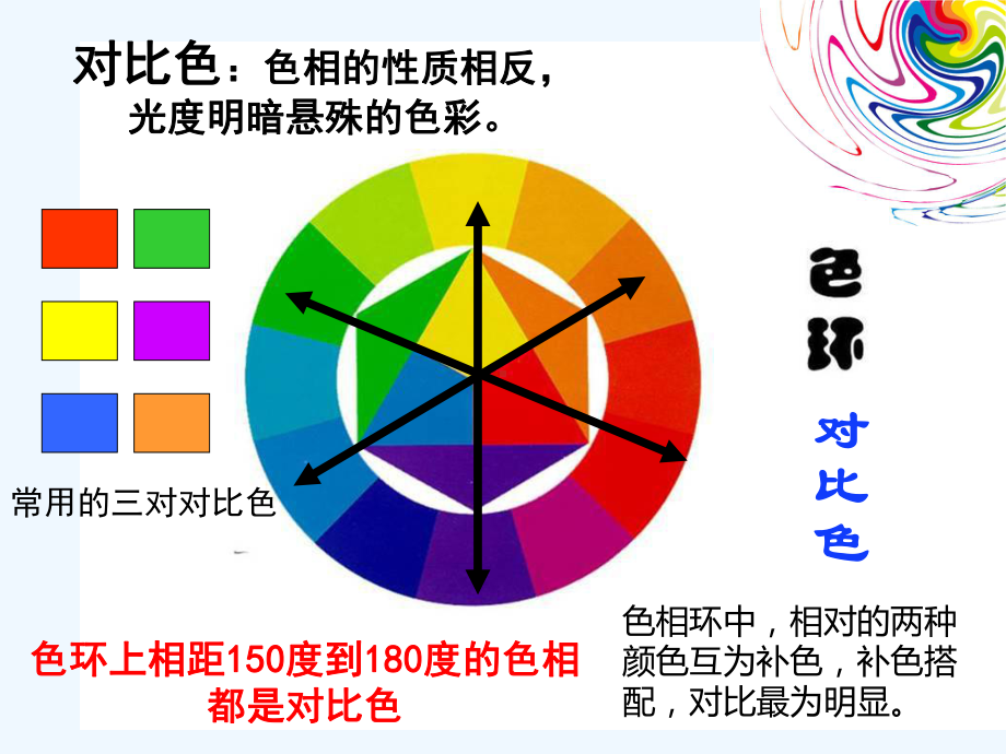 色相对比ppt图片