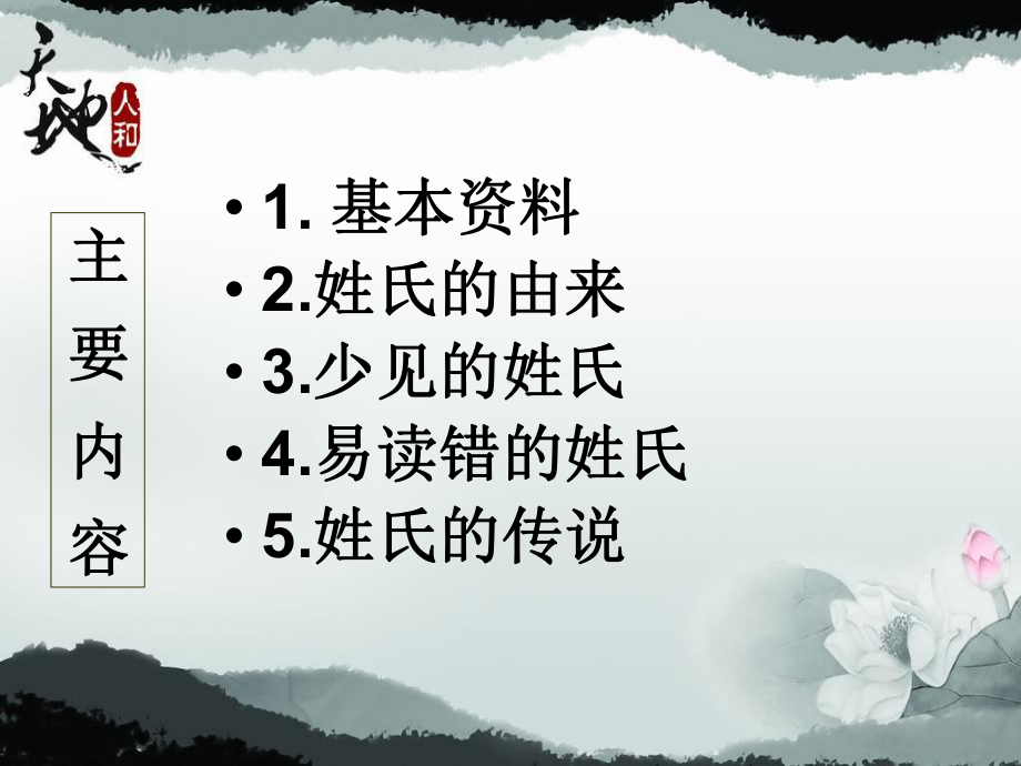 《百家姓》之说名道姓ppt课件.ppt_第2页