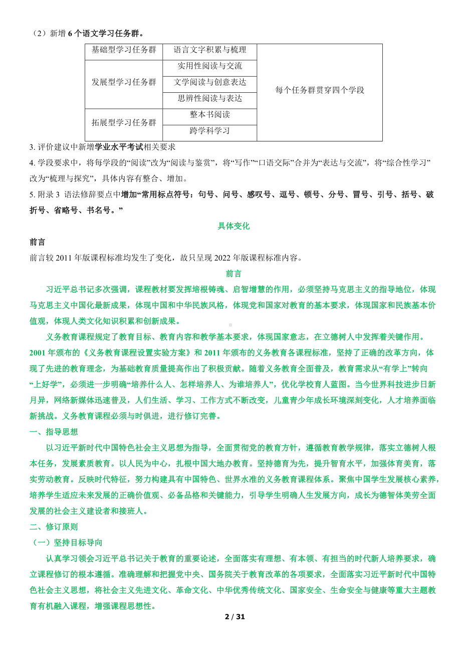 2022版语文新课标与2011版对比变化（统编版小学语文教师）.docx_第2页