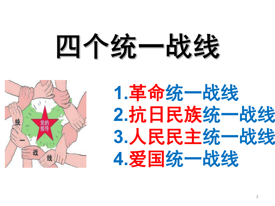 四个统一战线-(课堂PPT)课件.ppt_第2页