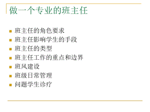 做一个专业的班主任课件.ppt