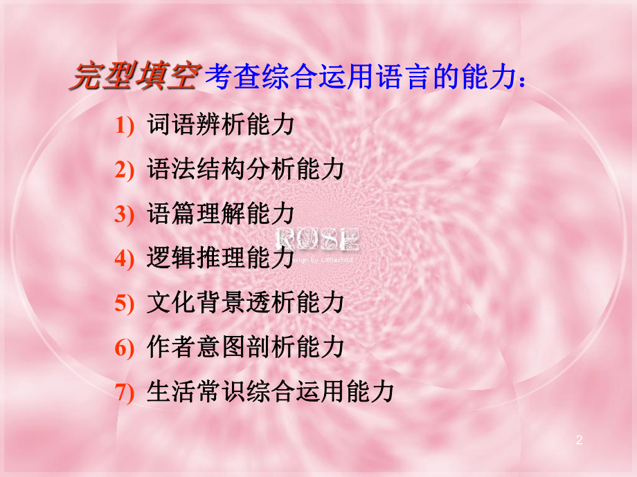 专升本英语完形填空解题技巧PPT幻灯片课件.ppt_第2页